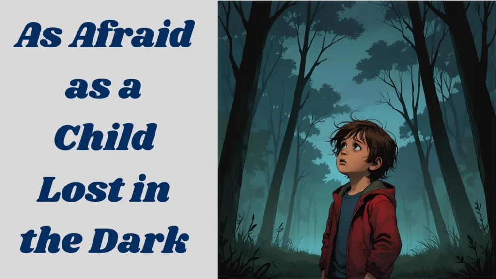 As Afraid as a Child Lost in the Dark