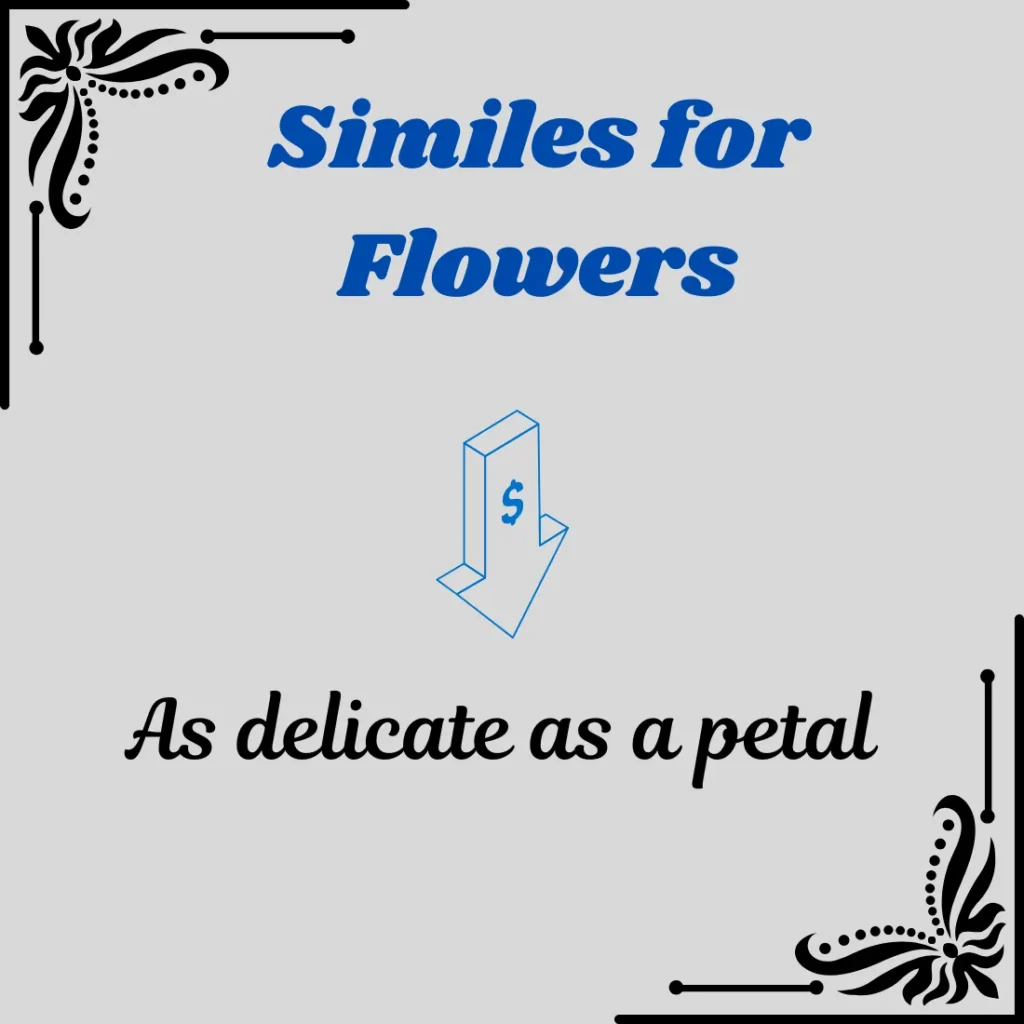 Similes for Flowers
