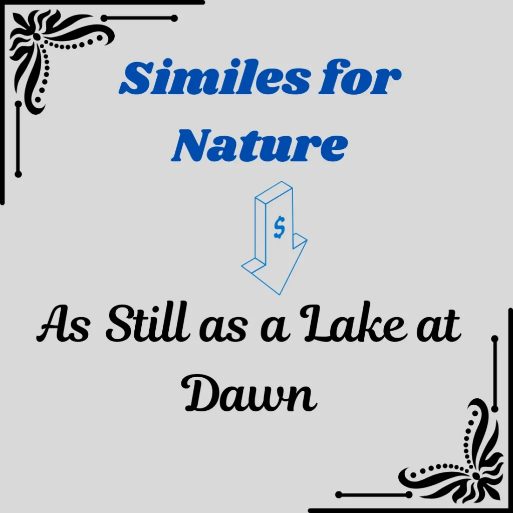 Similes for Nature