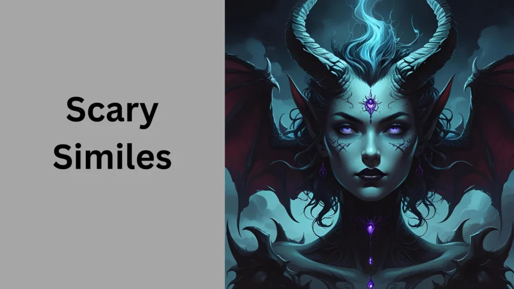 As Dark as a Demon’s Soul similes for scary