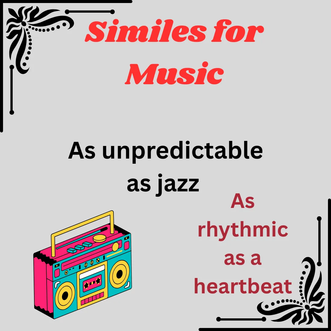 Similes for Music: