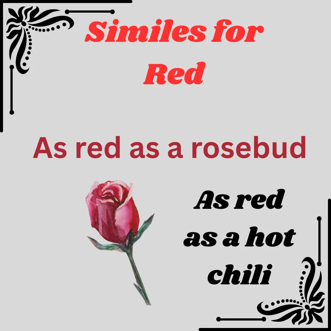 Similes for Red