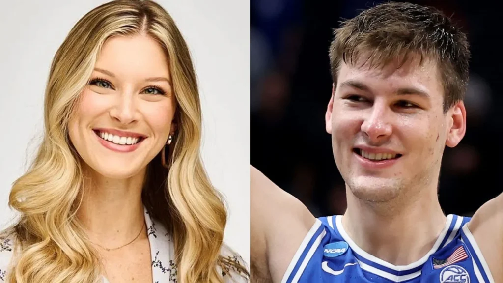 Kyle Filipowski and Caitlin Hutchinson