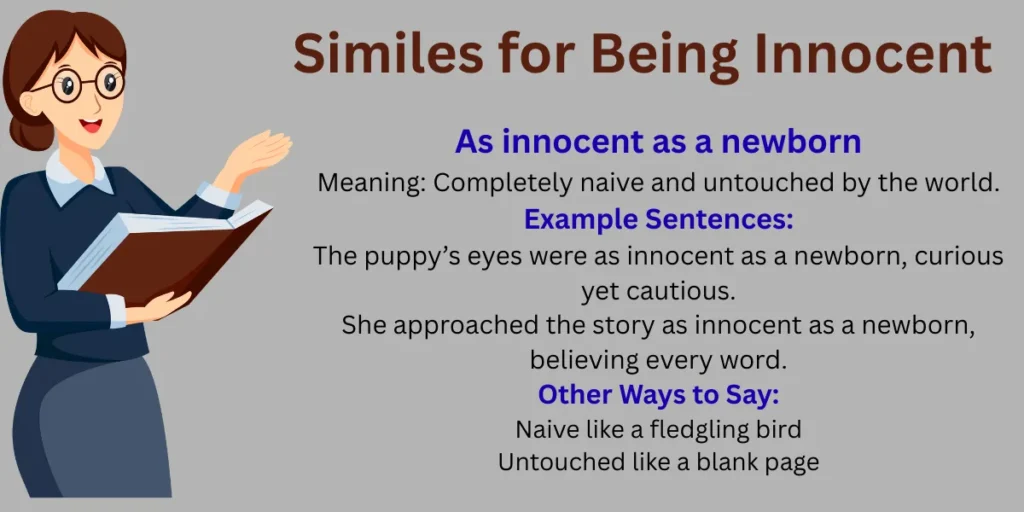 Similes for Being Innocent