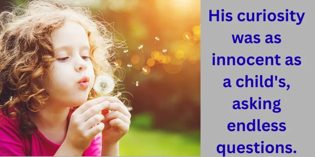 An Innocent child Similes for Being Innocent