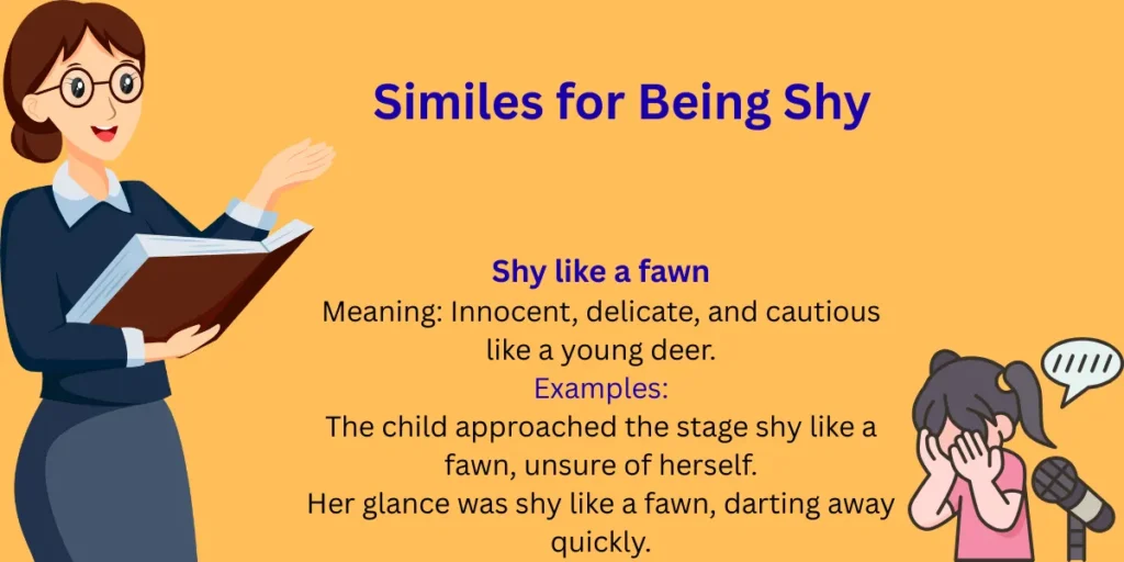 Similes for Being Shy