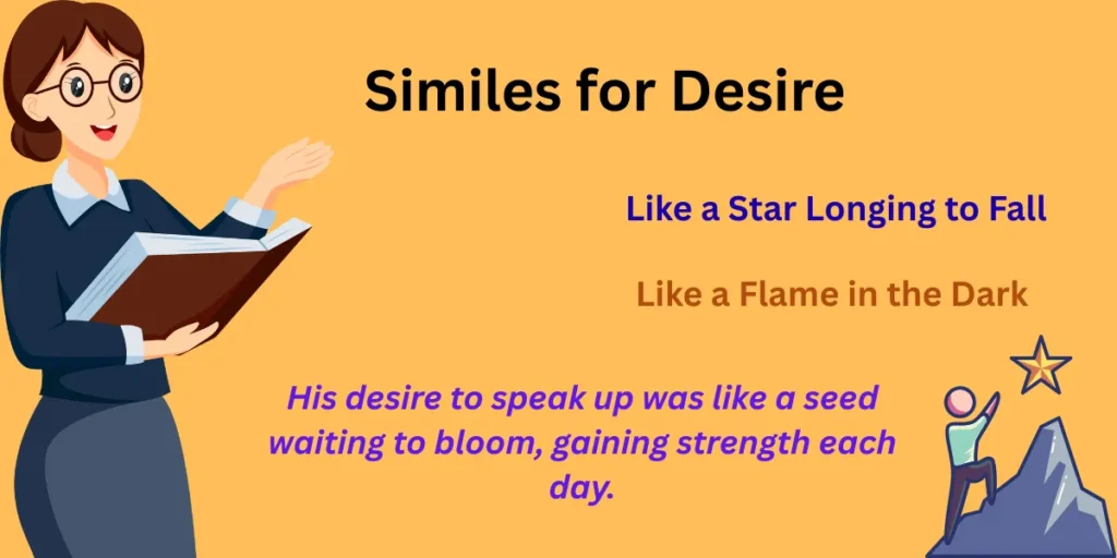 Similes for Desire