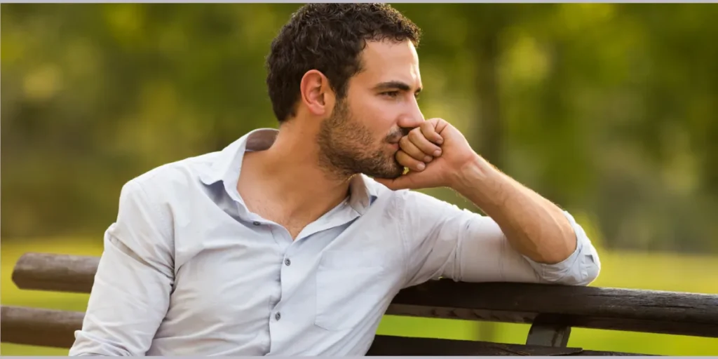 A person feeling guilty