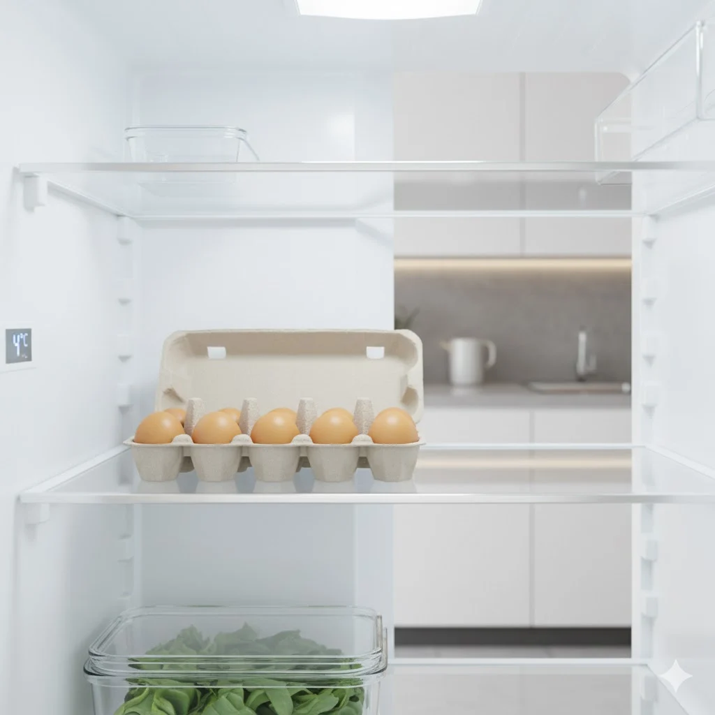 Proper egg storage in fridge to keep eggs fresh