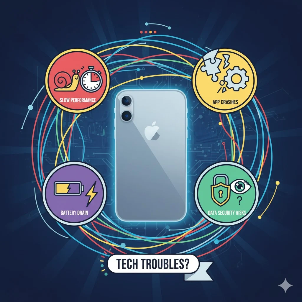 Reasons to factory reset iPhone including troubleshooting, battery issues, and security