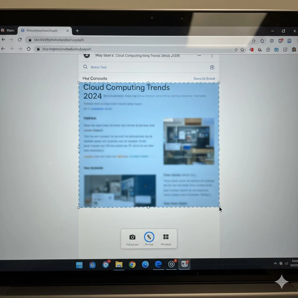 What is a screenshot on Chromebook explanation visual