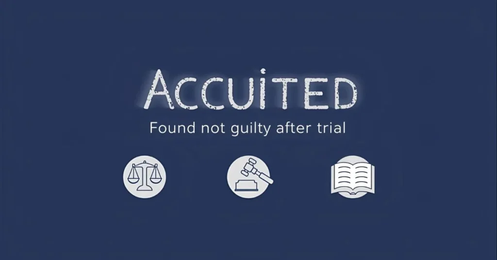 acquitted mean? Definition & Meaning