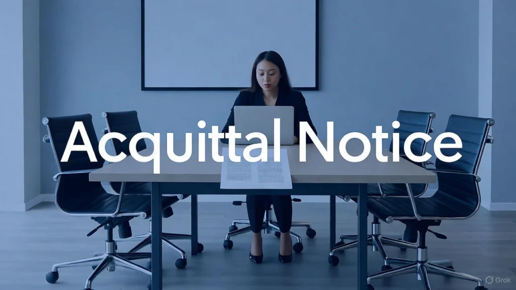 acquitted mean? Suitability for Professional Communication