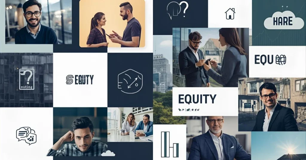 Equity Usage in Online Communities & Business Conversations