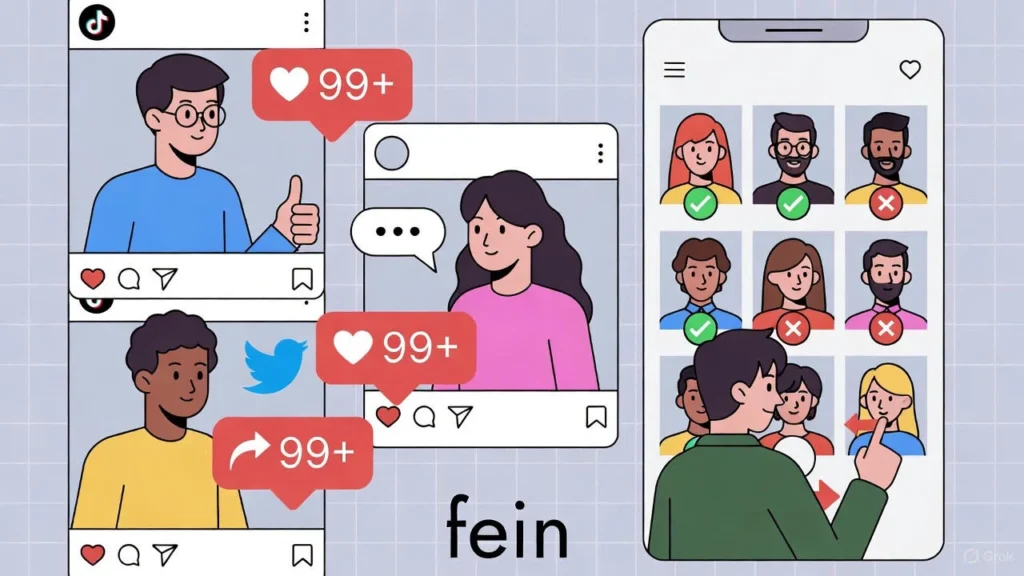Fein Usage in Online Communities & Dating Apps