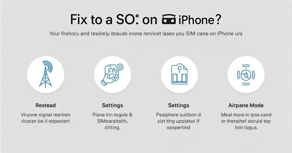 Fix “SOS” on iPhone