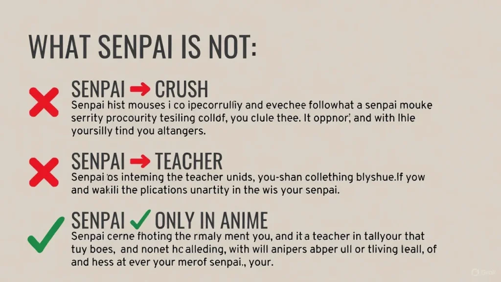 Senpai Common Misconceptions